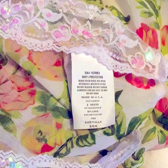 Rampage NWT! Floral & Lace Tie/Wrap  Top - Picture 4 of 5